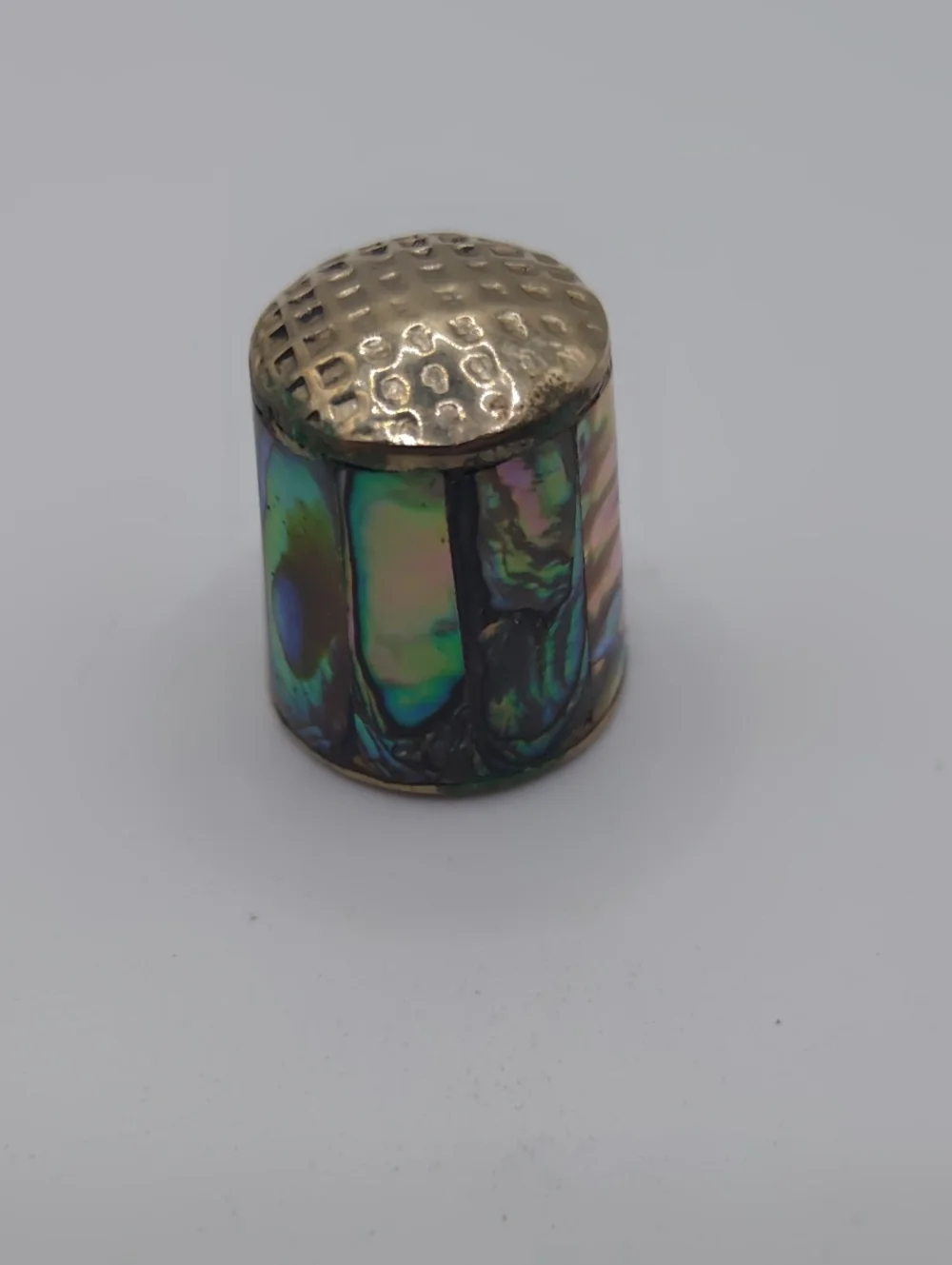 Alpaca Mexico Abalone Inlay Thimble - Picture 4 of 7